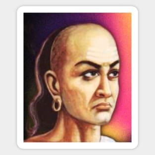 Chanakya Portrait | Chanakya Artwork Sticker